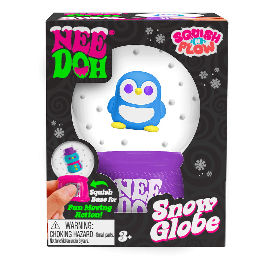 NeeDoh Squish N Flow Snow Globe - Soft Simple Set